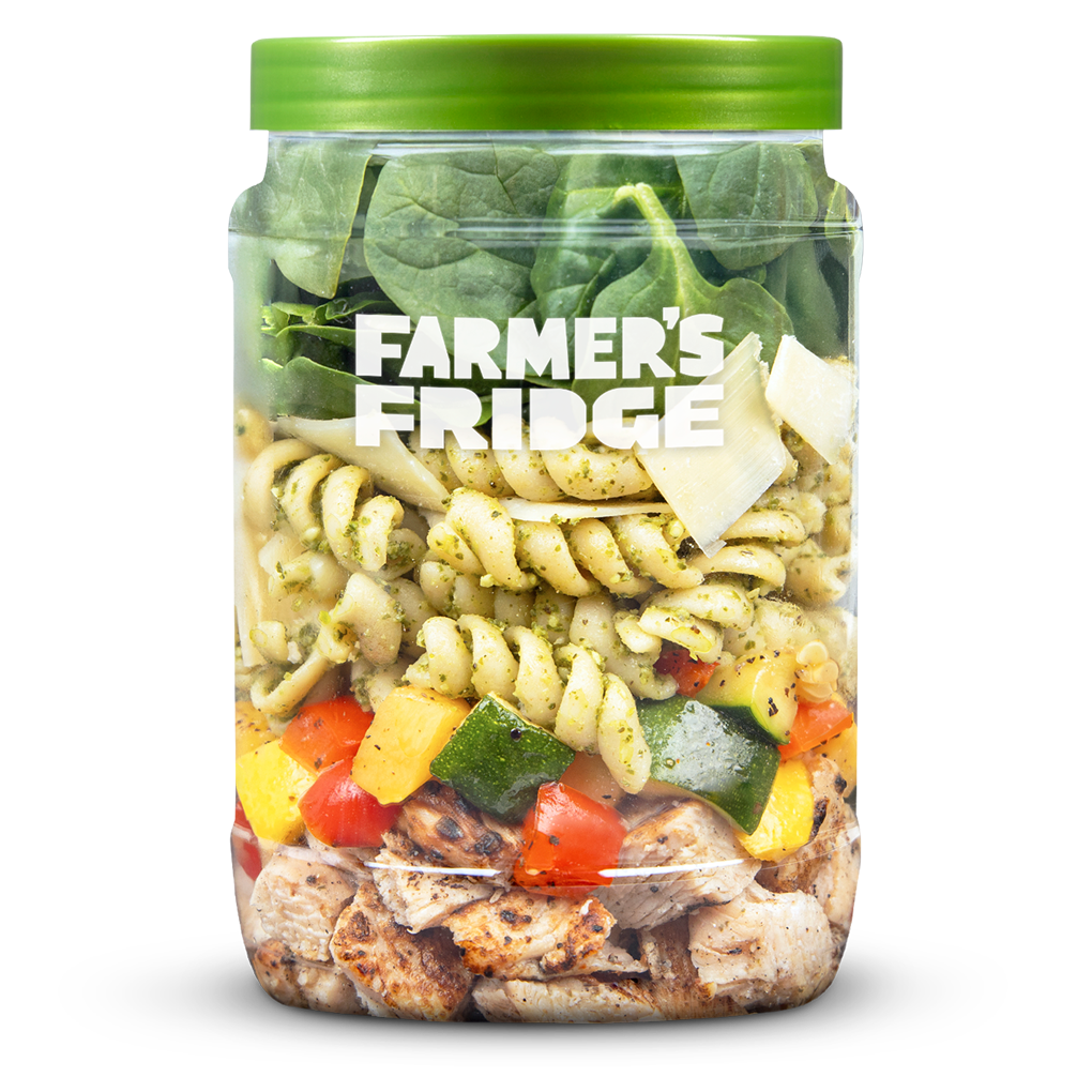 High Protein Pesto Chicken Bowl